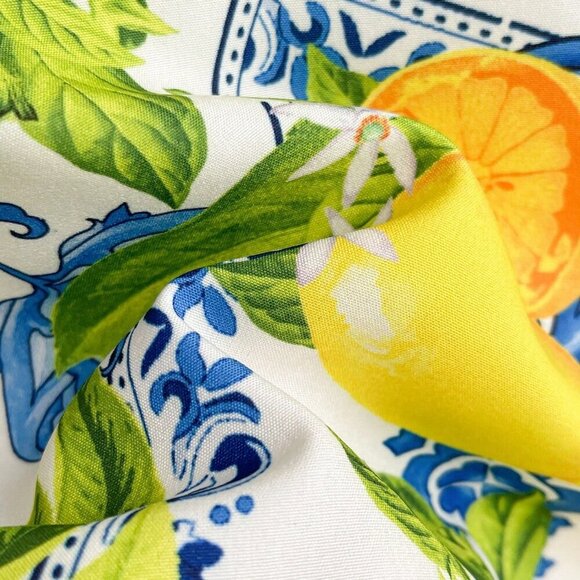 Multicolor Boho Women's Spaghetti Strap V-Neck Knotted Waist A-Line Midi Dress - Picture 7 of 7